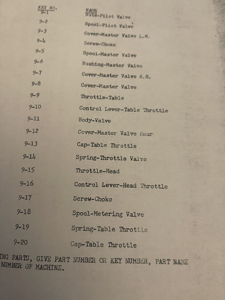 Thompson Hydraulic surface grinder operators manual