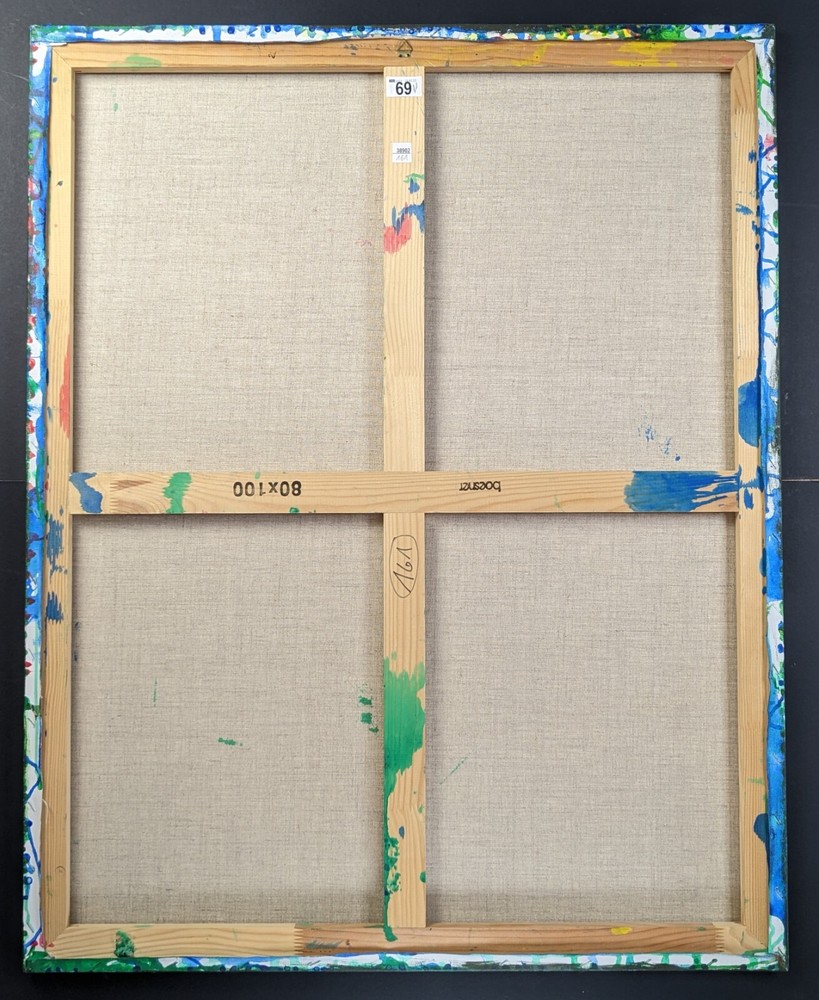 Willibrord Haas, Abstract Composition, Acrylic on Canvas, Signed, 2015
