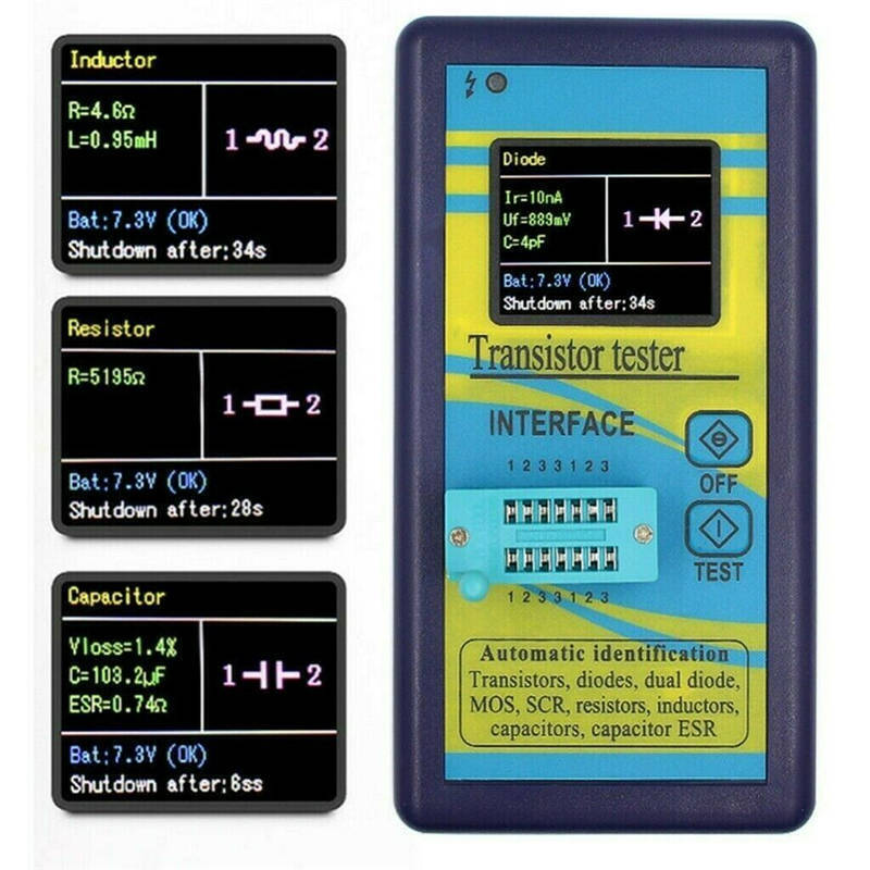 Digital Transistor Tester,M328 Multi-functional Capacitance Resistance Meter C#