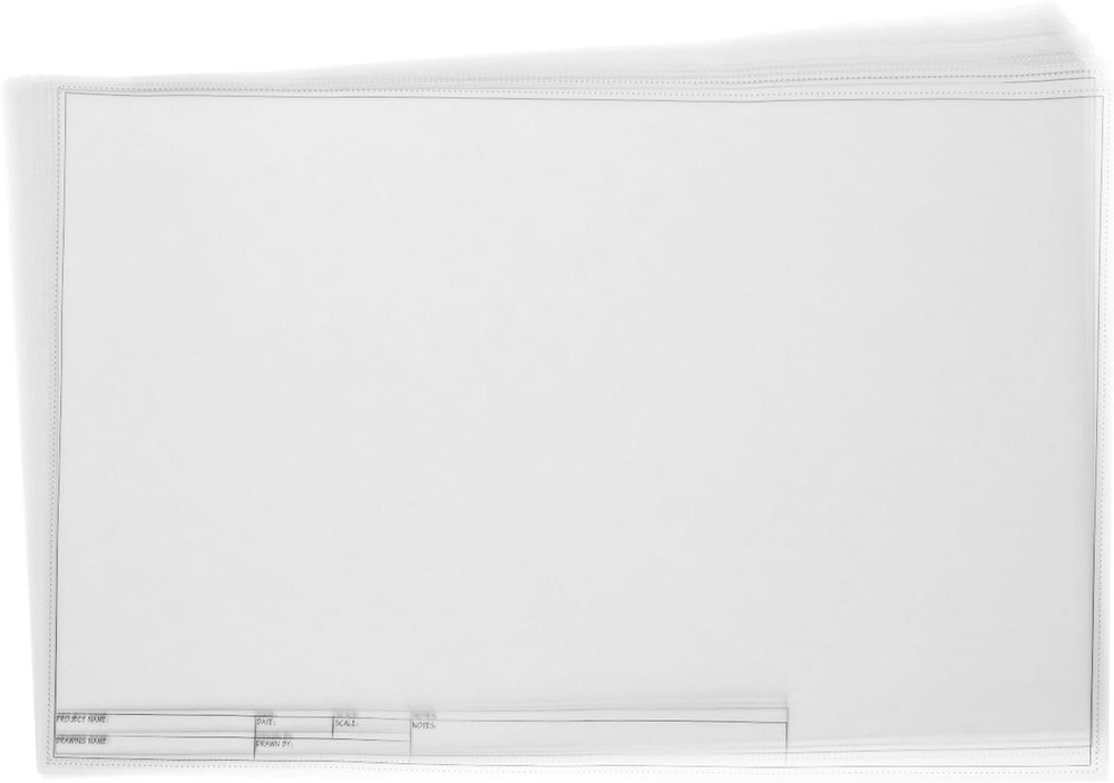 Architectural Drafting Vellum Paper Sheets - 11 X 17 In, 20 Sheets - Plain Trans