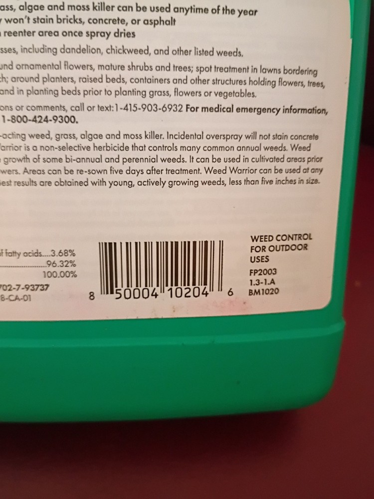 Sunday Weed Warrior Grass Algae Moss Herbicidal Soap , 32 fl oz
