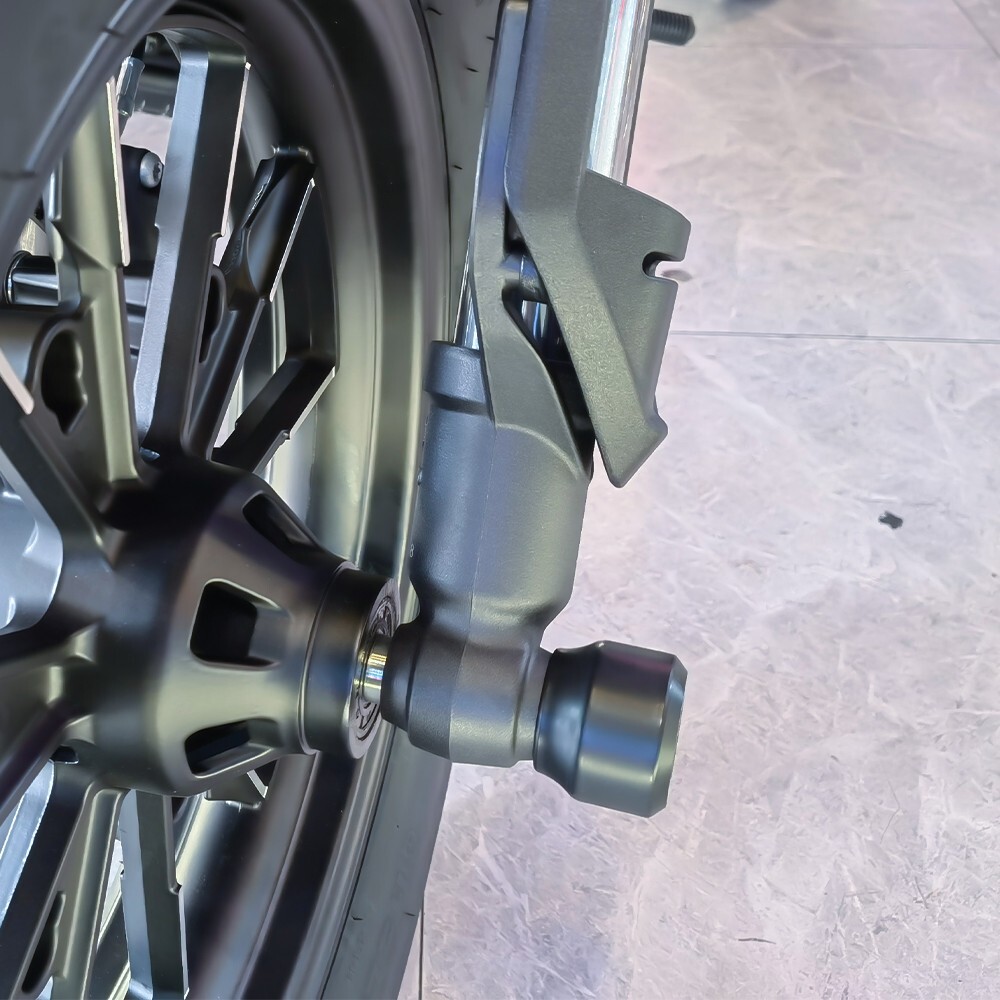 Front Wheel Axle Spindle Fork Slider Guard Crash Protector For VOGE CU525 2023