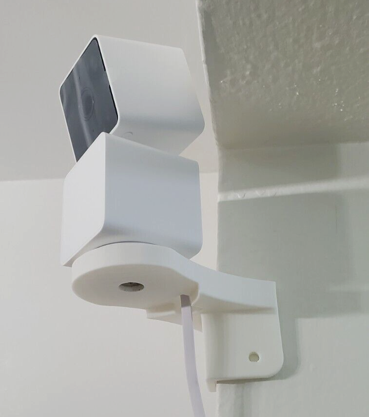 WYZE CAM PAN V3 Corner Mount Wall Bracket for Hanging Security Camera 3D Printed