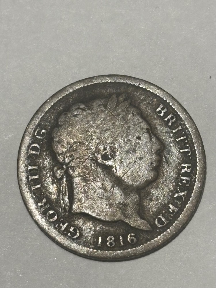 1816 Great Britain Silver 6 Pence - KM665