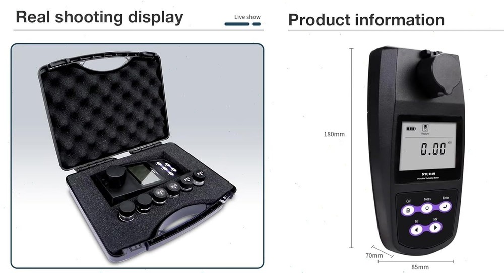 Digital Turbidity Meter with Communication Output USB Standard Solution 1100NTU