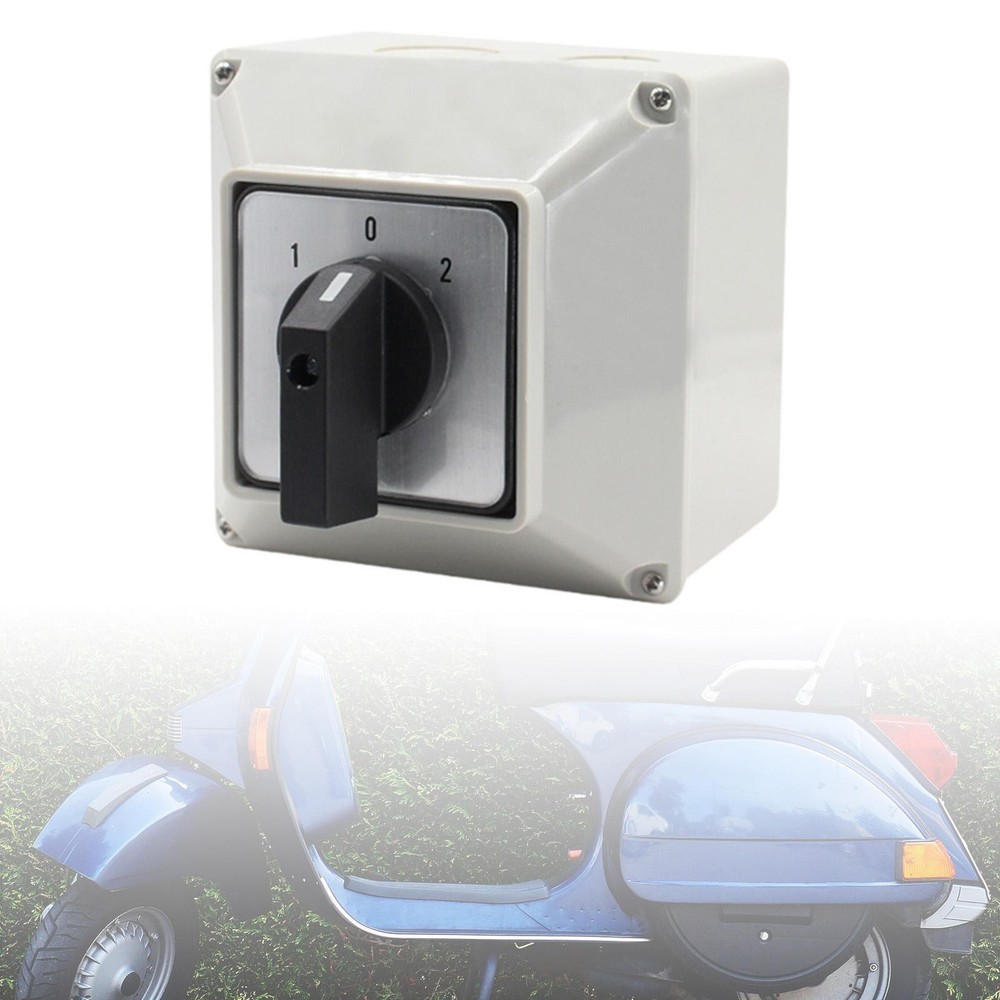 Changeover Switch Universal 3 Position Waterproof Base Box for Power Switch