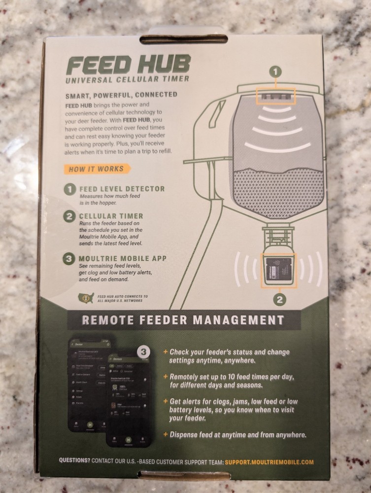 MOULTRIE FEED HUB UNIVERSAL TIMER KIT - CELLULAR FEEDER TIMER SYSTEM