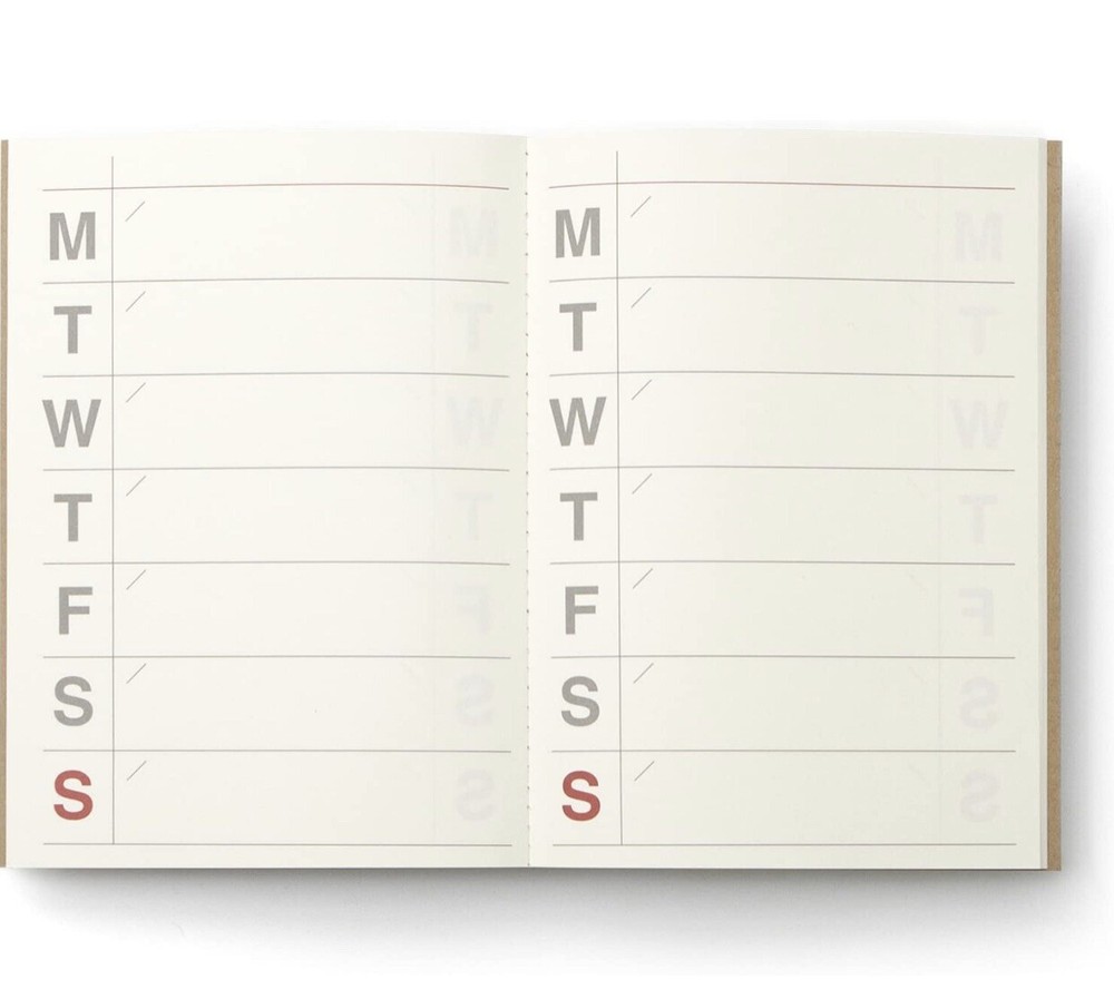 JSTORY Large Weekly Planner Stitch Bound (Undated)