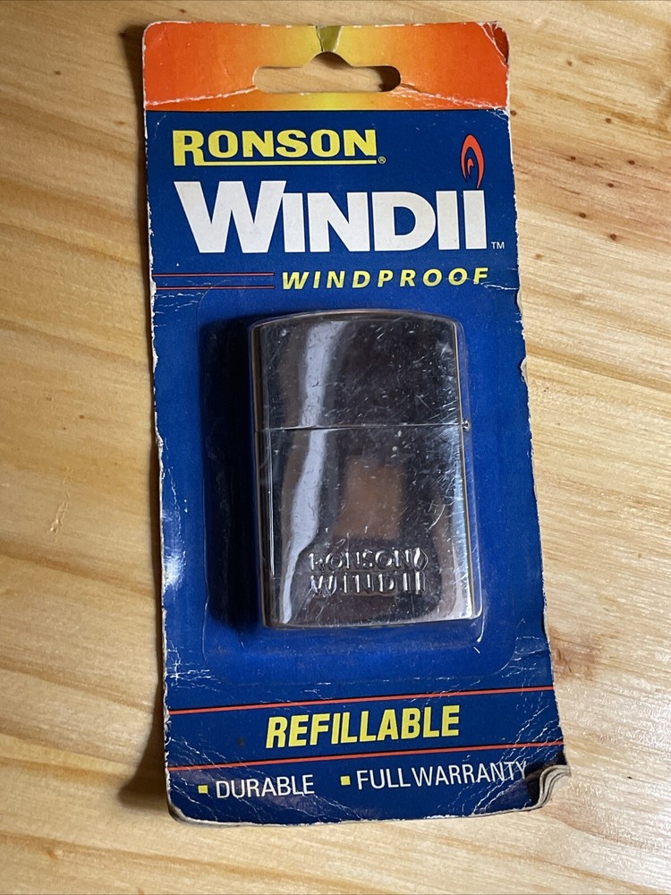 Vintage Ronson WINDII Cigarette Cigar Refillable Lighter New in Original Package