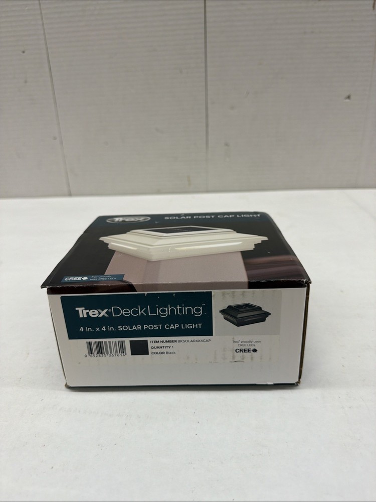 Trex® 4″ x 4″ Solar Post Cap Light Black