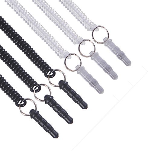 Stylus Tether, Wisdompro 10 Pack of Detachable Elastic Coil Tether