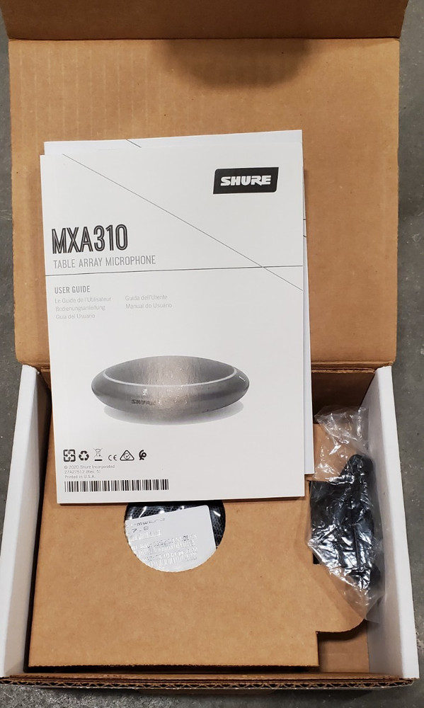 SHURE MXA310B Microflex Cardioid Condenser Microphone, Black