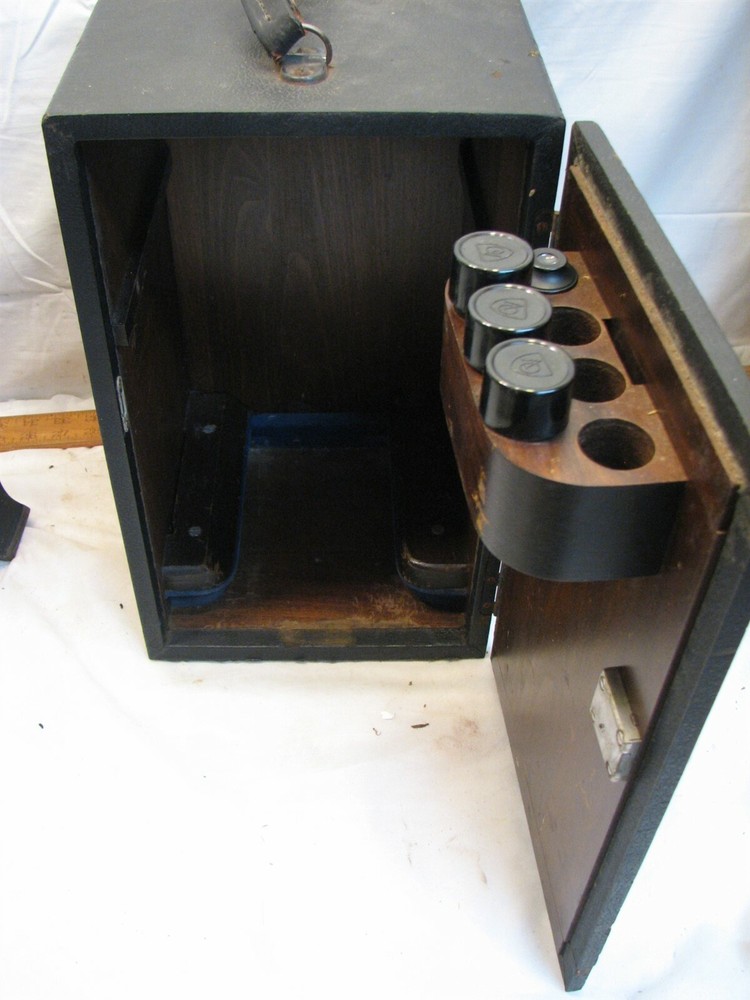 American Optical Spencer Binocular Microscope w/3 Objective Lenses Case