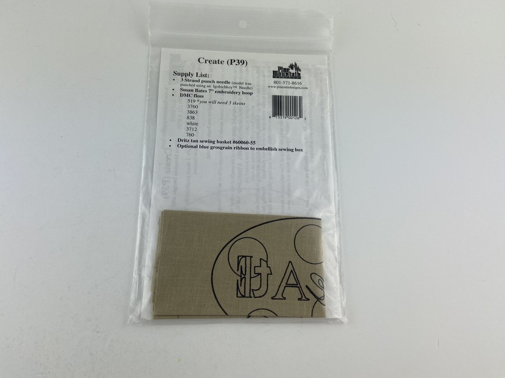 Pine Mountain Designs Create Punch Needle Pattern With Fabric