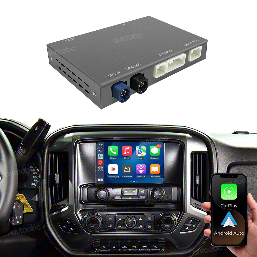 Wireless CarPlay Android Auto interface for Chevrolet Silverado Corvette Impala