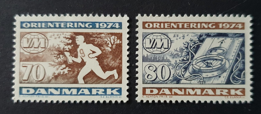 1974 DENMARK DANMARK ORIENTATION GAMES VF MNH