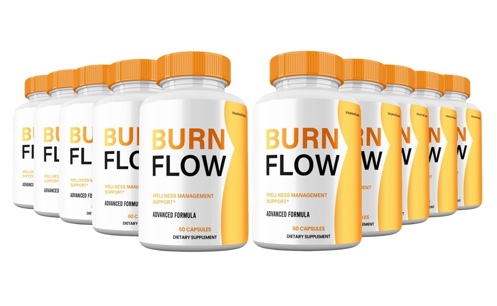 BurnFlow Capsules, Max Strength Formula, Burn Flow Supplement (10 Pack)