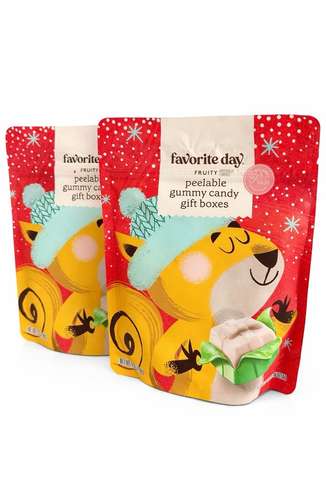 2 Pack - Peelable Gummy Candy Gift Boxes (70 Pieces) Fruity Flavor - Exp: 1/27
