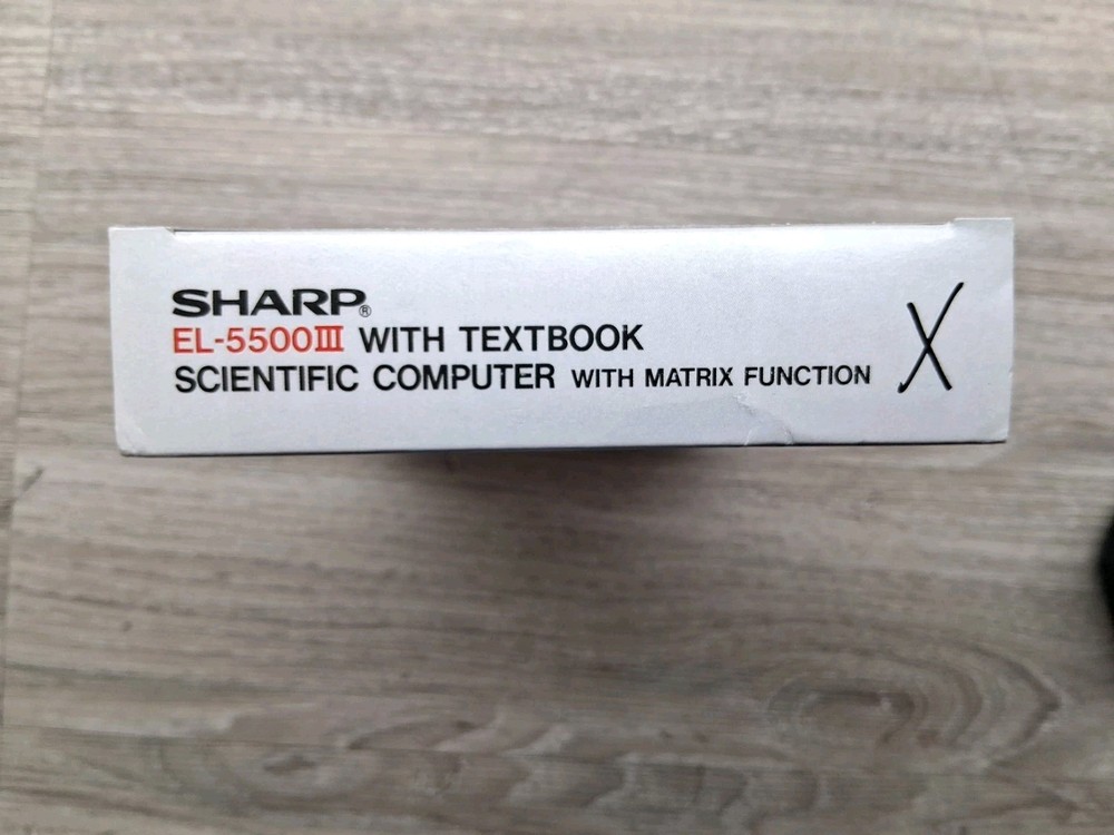 Sharp EL-5500III With Textbook Scientific Computer / Matrix Function ( Read ) !!