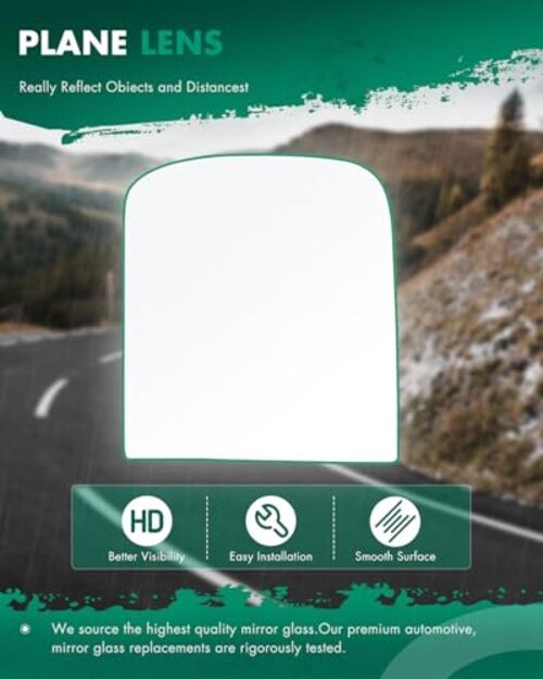 Upper Flat Towing Mirror Glass 1988-2017 Chevy/GMC - Upper Flat Right Side