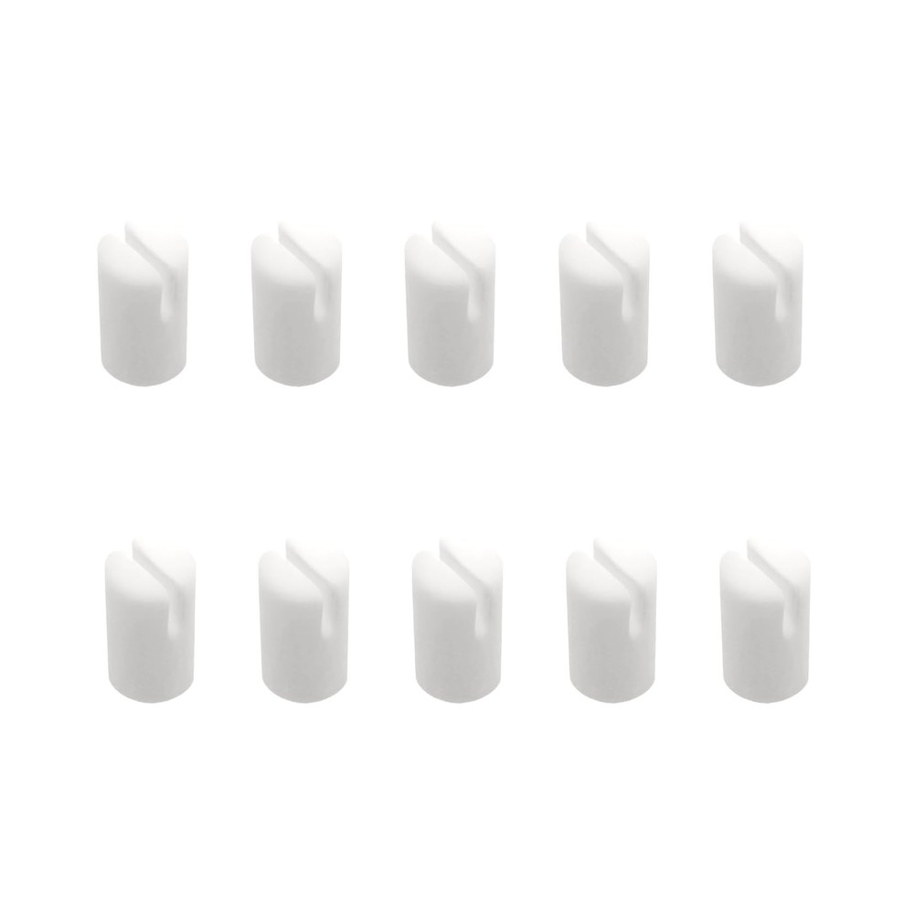 10 Pack Banjo 5th String Nuts and Bone Bridge Pins Easy Replacement Set NEW