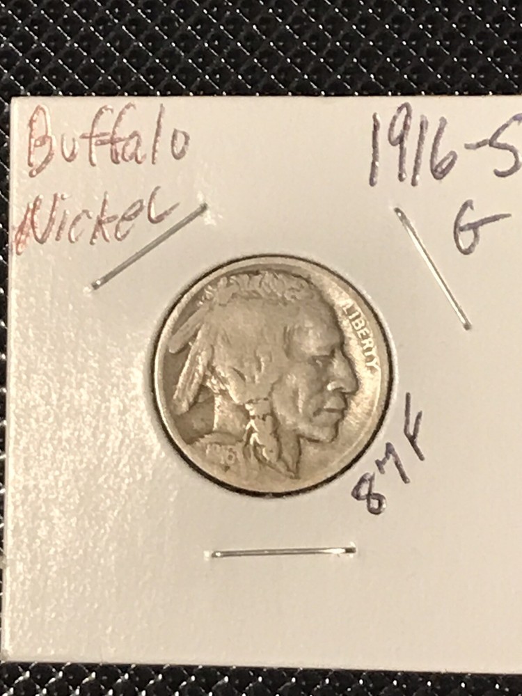 1916-S Buffalo Nickel G