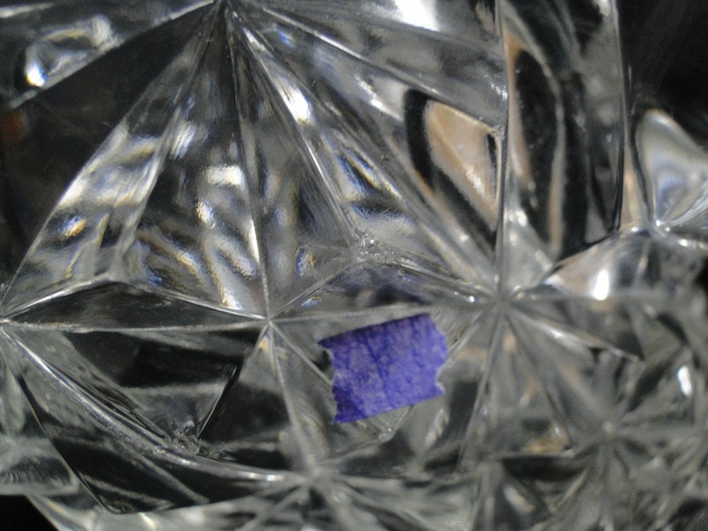 Tiffin Williamsburg Pressed, Raised Points: Pitcher, 5 3/4" Tall, As Is