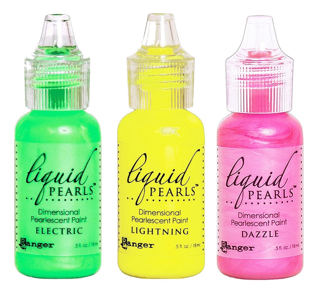 Ranger, Liquid Pearls, Dimensional Paint, 3, Electric, Lightning, Dazzle