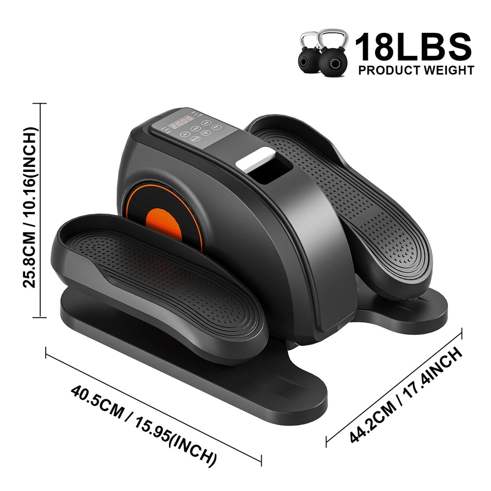 Elliptical Machine Adjustable Speed Portable Under-Desk Mini Pedal Exerciser