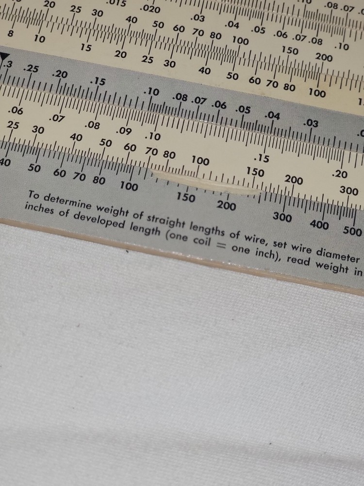 Vintage Spring Weight Calculator 1960 Sprind Data Computer Associated Spring Co