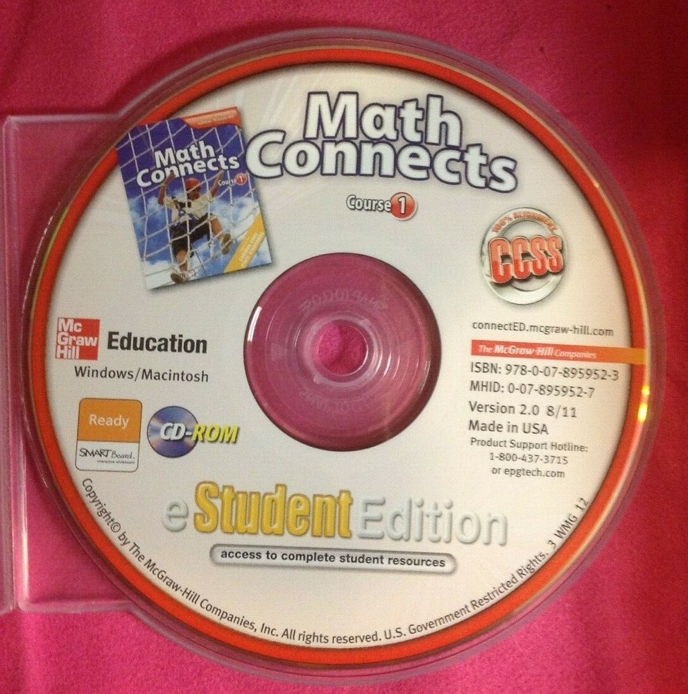 Math Connects, Course 1 Student Edition CD-ROM only