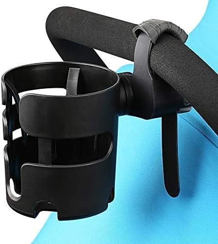 Accmor Stroller Cup Holder with Adjustable Strap, 360 Degree Rotatable Universal