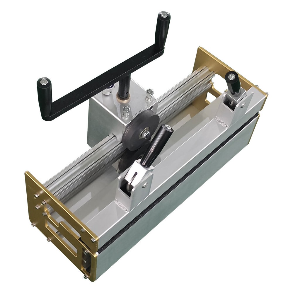 RL-14 Manual Roller Machine - 14" Belt Width - 2 Wire Hook Fastener Face Strip