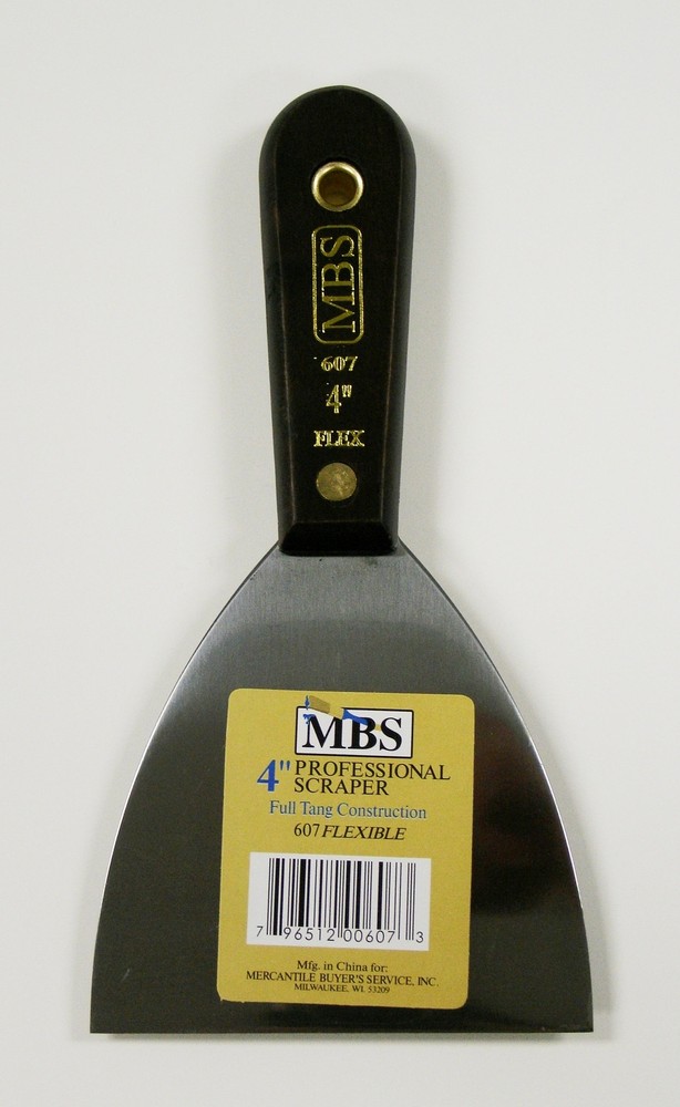 MBS 4" Professional Quality Flexible Putty Knife