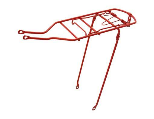 Red Steel Bicycle Rear Rack for 26" Bikes