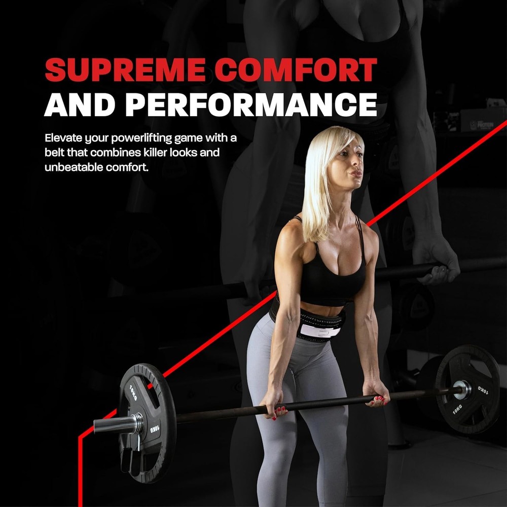 Durable 10mm Thick Leather Lifting Belt - Adjustable & Stylish for All Workouts