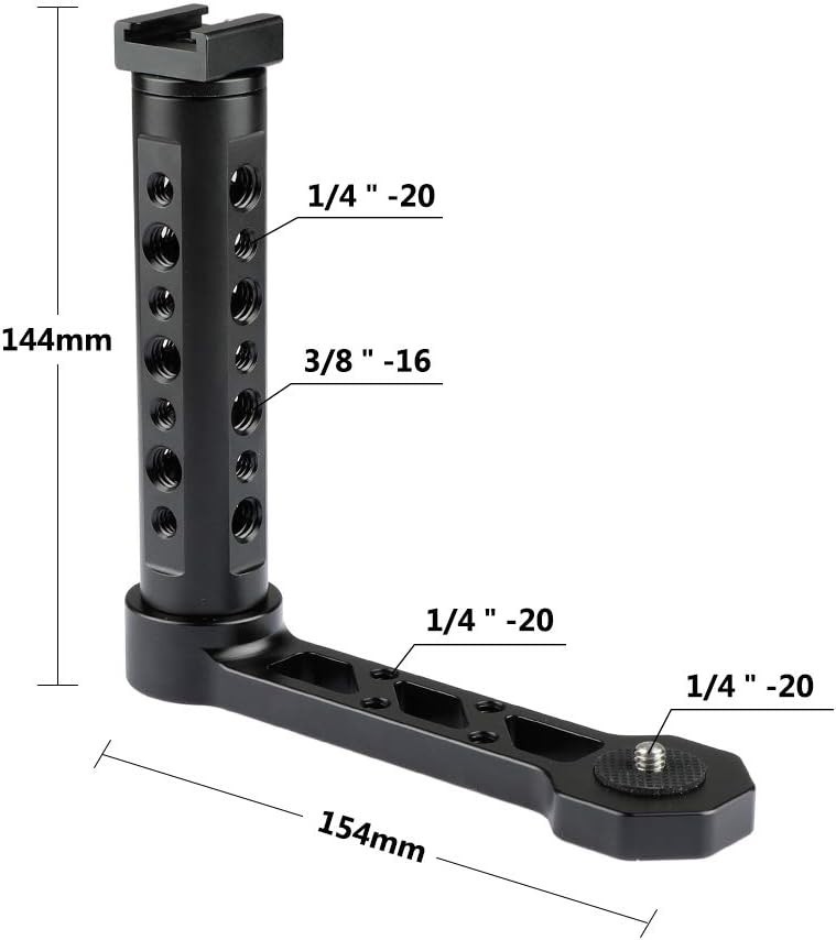 Durable Anodized Aluminum Cheese Handle for Blackmagic Pocket Cinema 4K