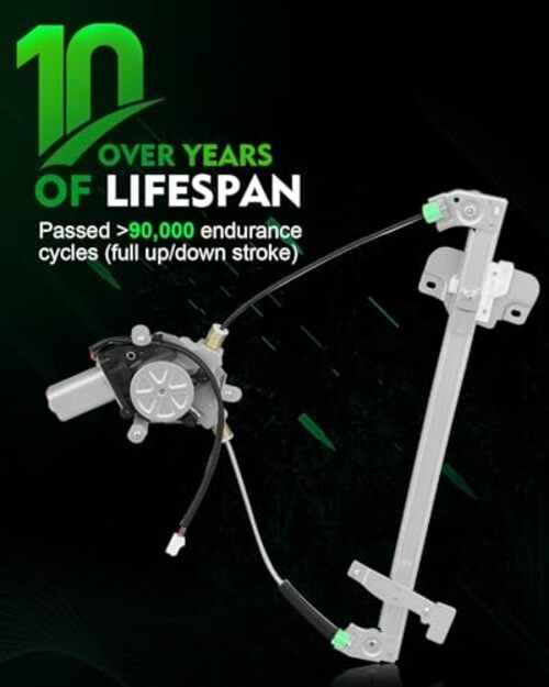 B25E-59-590D Front Left Driver Side Power Window Regulator with Motor for: