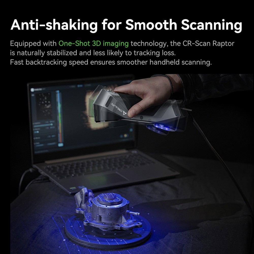 1- CR-Scan 3D Scanner 5-2000mm Black/Metal Objects Scanning O5C1