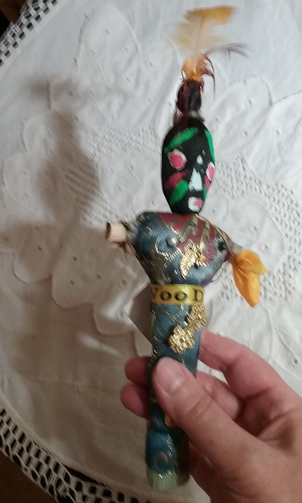 Handmade Straw Voodoo Doll 9"