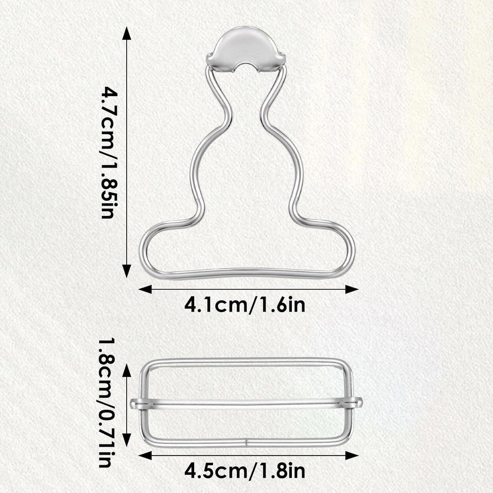 2Pairs Overall Buckles Replacement, Metal No Sew Clasp Replacement,...