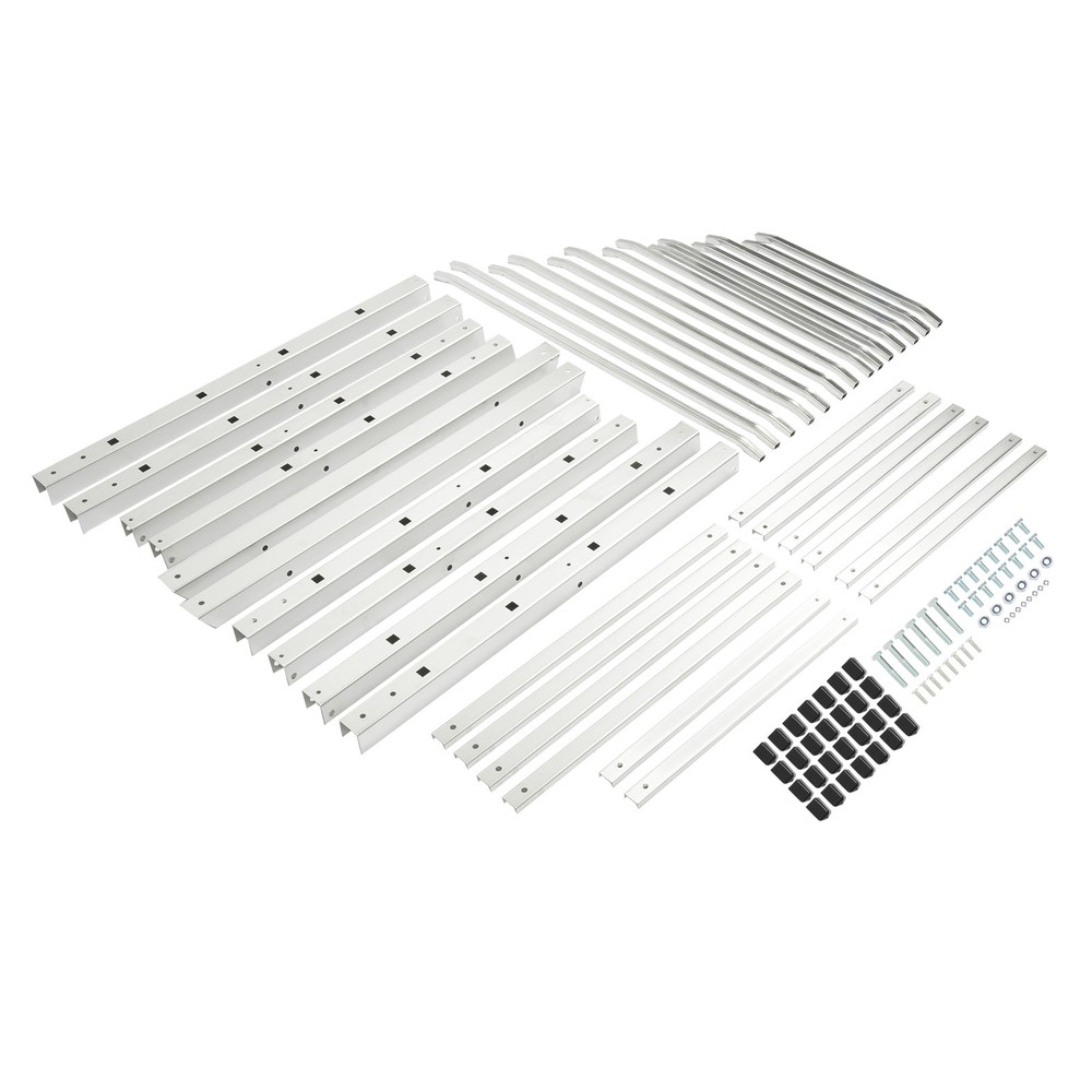 2000LBS 7-Tier Floor Standing Horizontal Storage Rack for Lumber/Pipe Adjustable