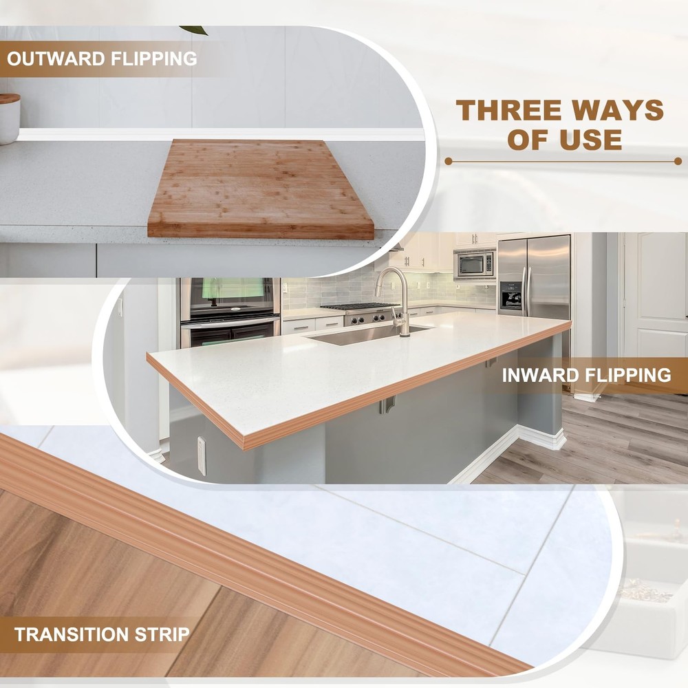 Wall Corner Protector 2.4 in x 10 Ft, Adhesive Wall Corner Guard Edge Protect...