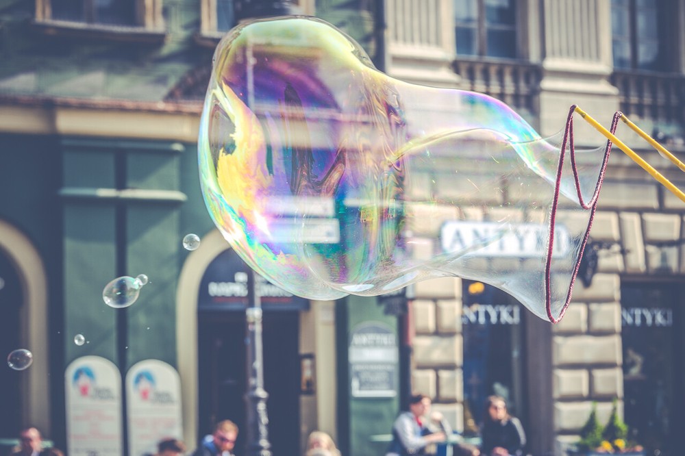 Giant Bubble Maker Wand Bubble Stick Blow Huge Bubbles Orange 50cm String 1,5m