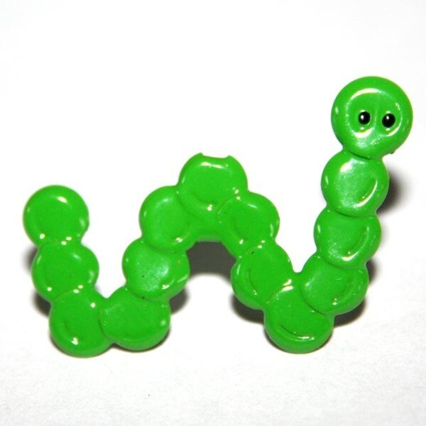 WORM SCRAPBOOKING DECORATIVE BRADS EYELET OUTLET 8 PCS