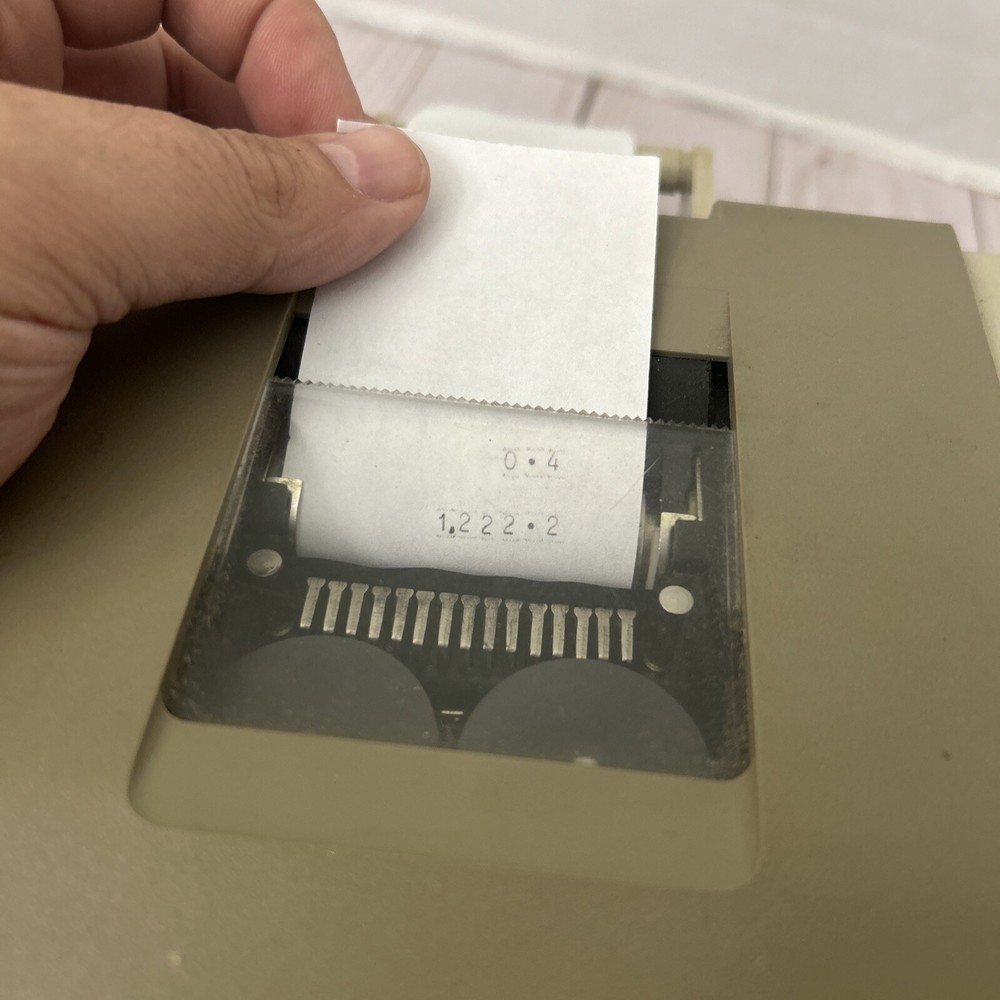 Vintage APF Mark 210 Adding Machine - Tested & Working - With Dust Cover