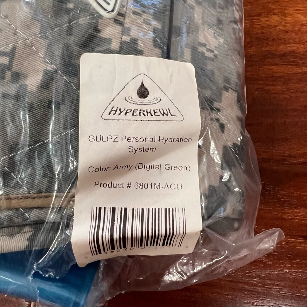 HyperKewl GULPZ Personal Hydration System Backpack Tech Camouflage Green/Tan NEW