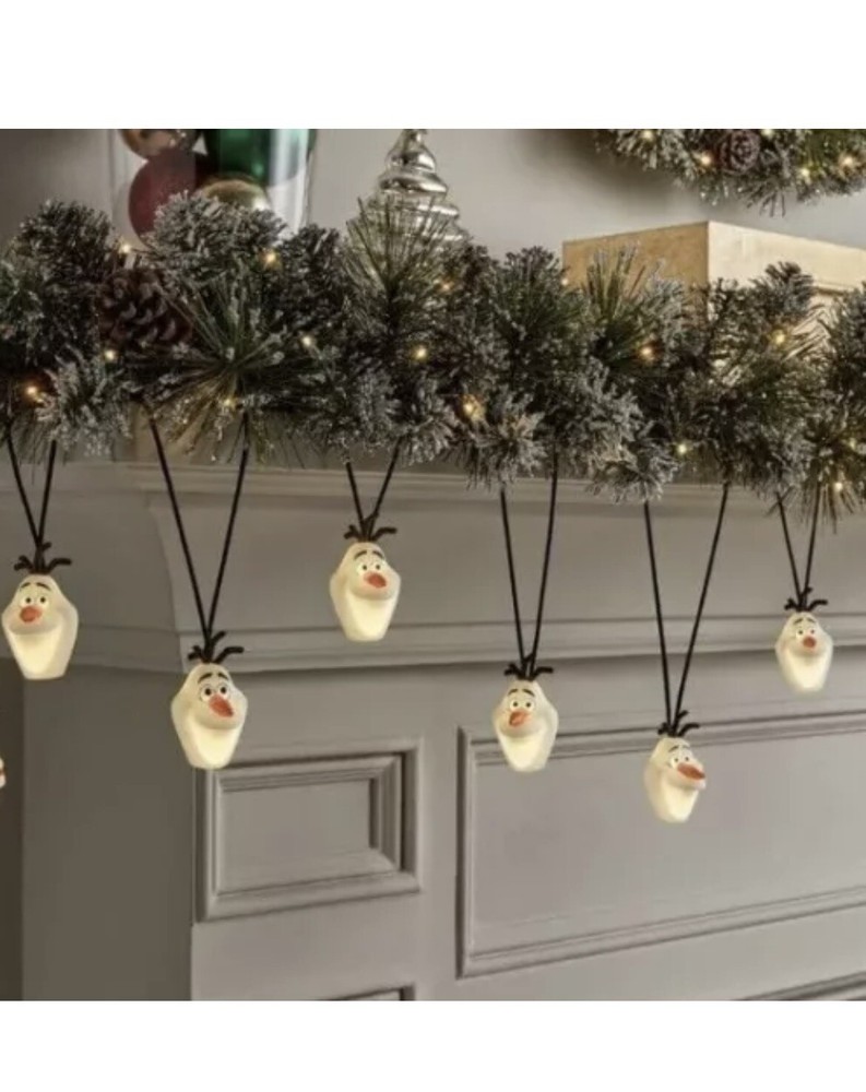 Disney Frozen OLAF Singing Illuminated 8 Ct Musical 8 FT String Light Set