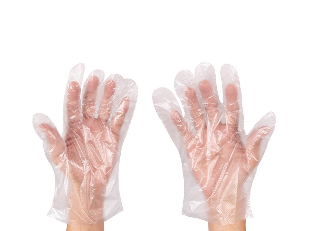 Poly Gloves - Medium - Single Use - 10,000 Gloves/Case - Food Grade Safe