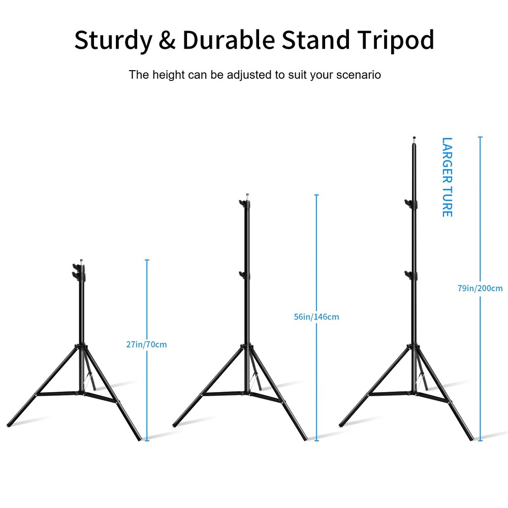 2Pcs Softbox Lighting Kit LED Continuous Photography Tripod Remote Control